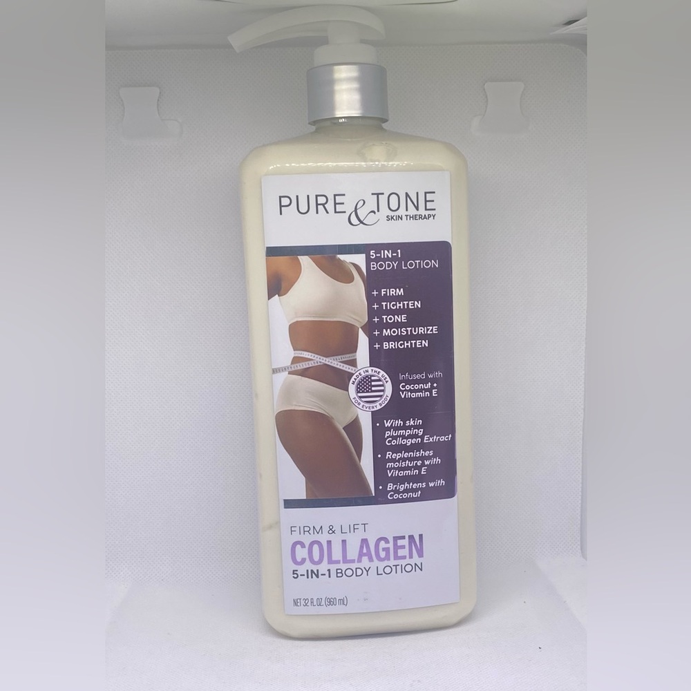 Pure & Tone 5-in-1 Body lotion Firm & lift collagen 32 Fl Oz